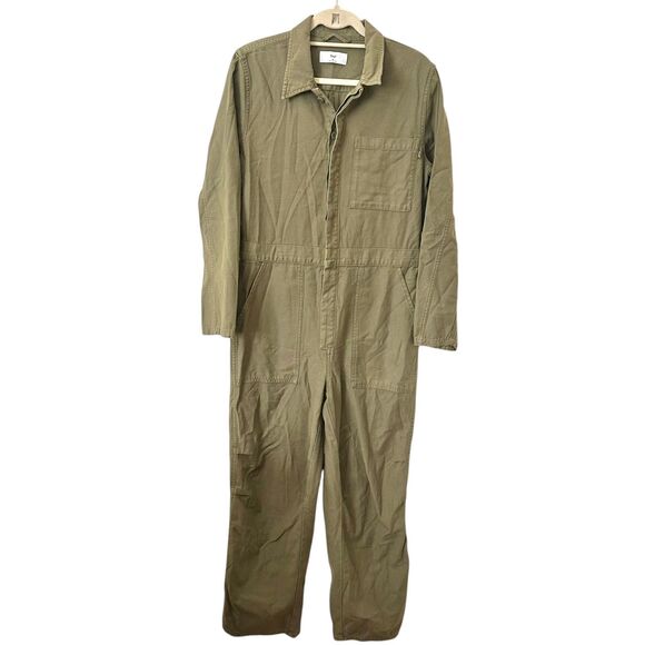 ARITZIA TNA Utility Style Jumpsuit Olive Green‎ Medium - Picture 1 of 6